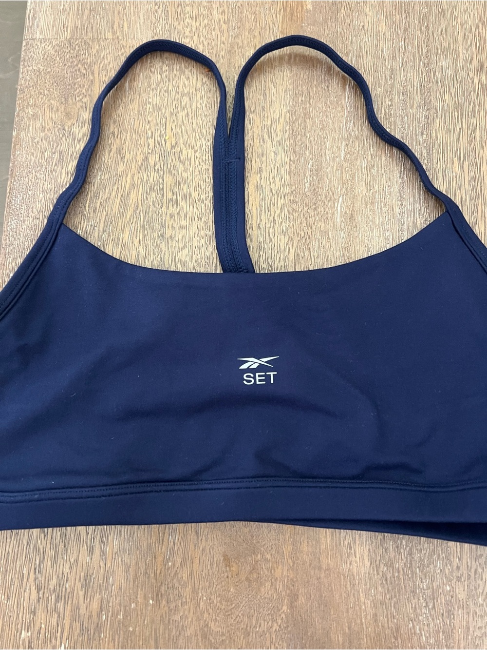 SET Active x Reebok Collab Navy Form Cloud sports bra brand new never worn
